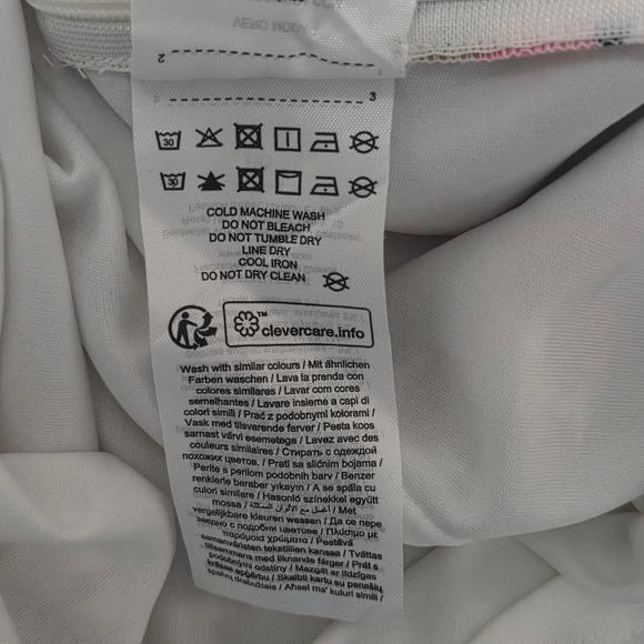 VERO MODA Womens L Gathered Front Floral‎ Print Mini Dress V Neck Long Sleeve - Picture 8 of 9